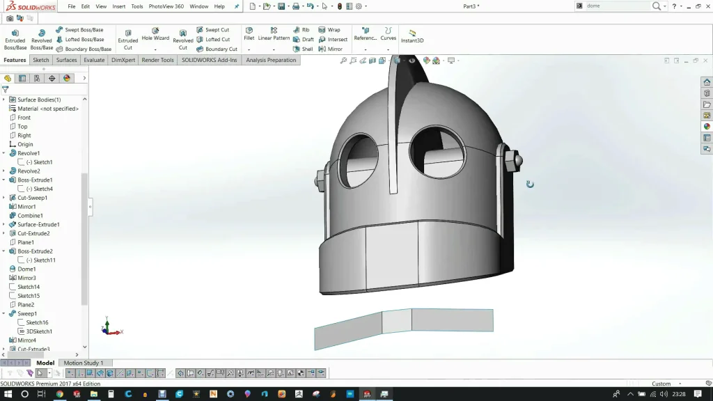 Creating a Wearable Iron Giant helmet