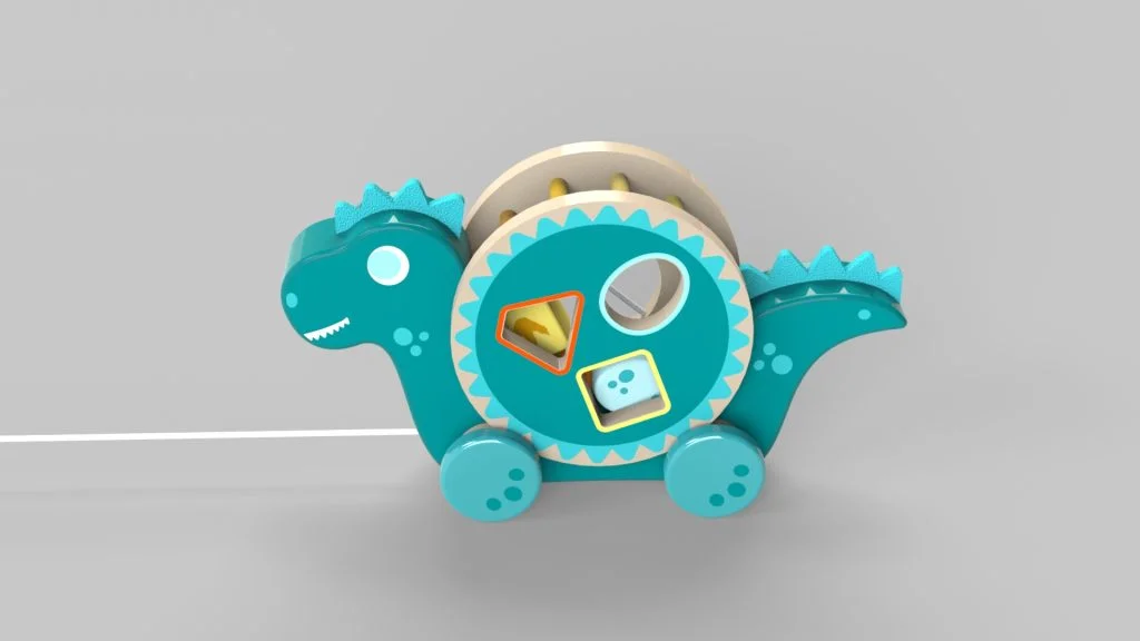 Dinosaur Pull Along Toy Tutorial