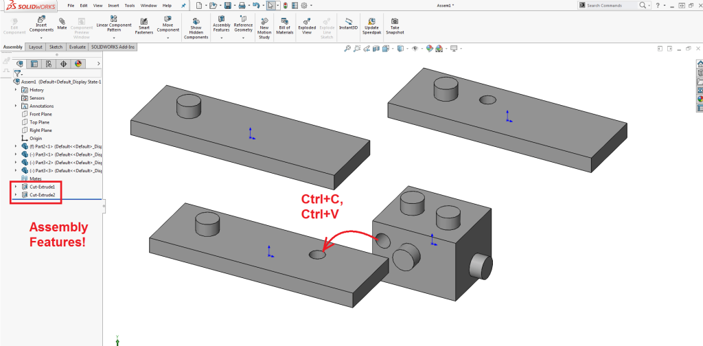 How to Copy and Paste SOLIDWORKS Features