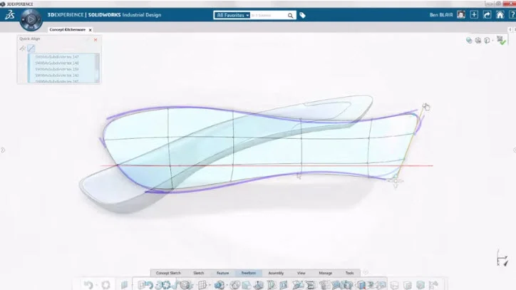 Freeform and parametric design tools: a match made in CAD