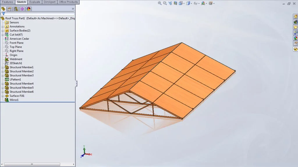 SolidWorks Simulation reporting to the roof for snow duty