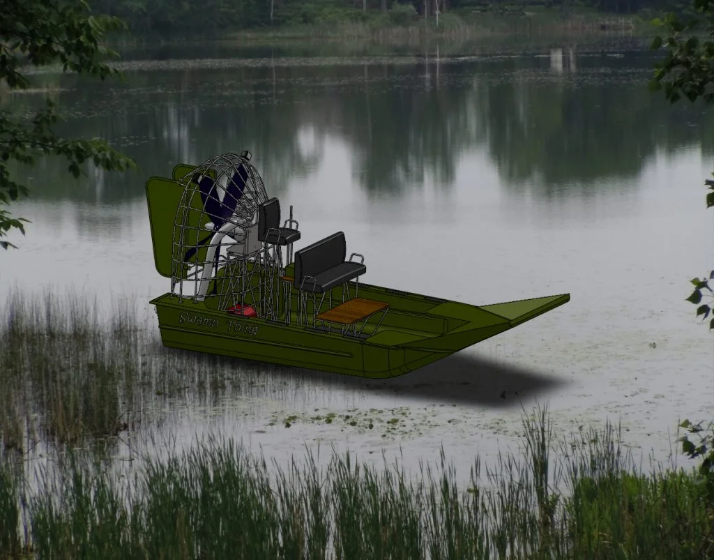 SolidWorks Air Boat Model, FEA Results, Video and Presentation