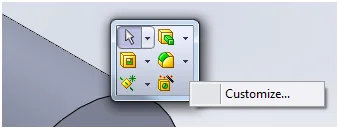 Customizing SolidWorks Flyout Toolbars