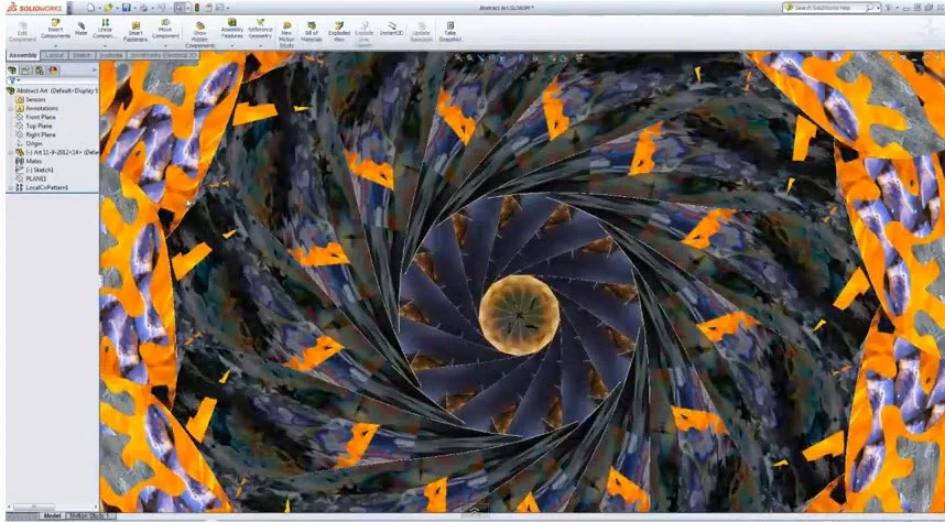 Digital Abstract Art to Agriculture in SolidWorks