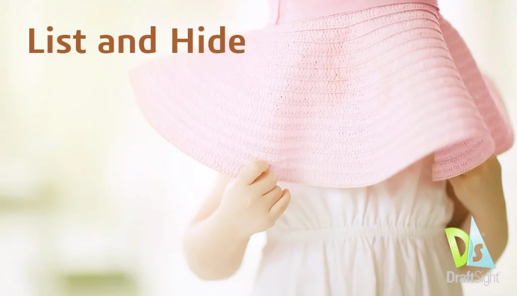 DraftSight: List and Hide
