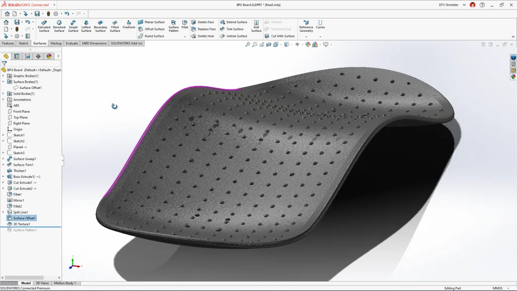 DTV Shredder Part Two: Part Design with 3DEXPERIENCE SOLIDWORKS
