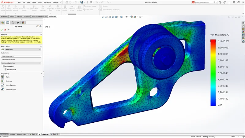 Top Ten Enhancements in SOLIDWORKS Simulation 2024