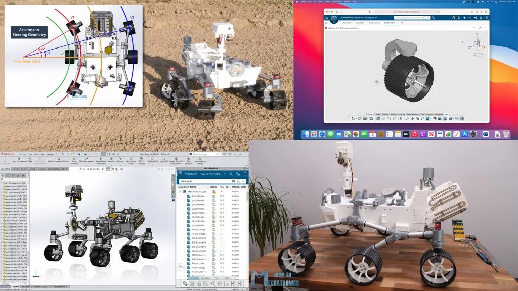 3D Printing + Arduino + 3DEXPERIENCE SOLIDWORKS = Mars Rover Replica