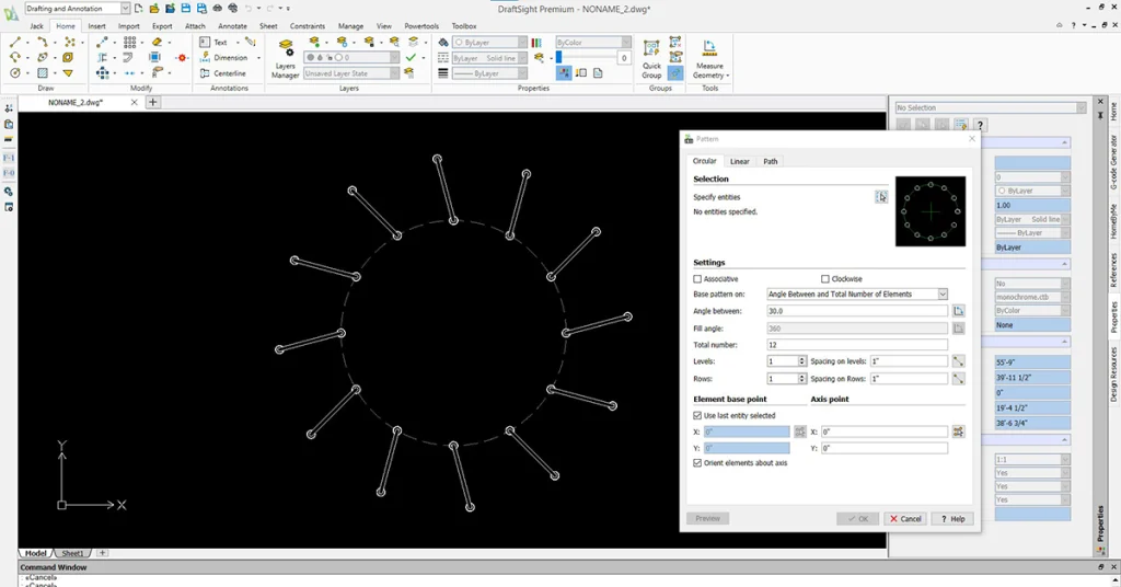 Take Control of your Geometry in DraftSight with Associative Patterns