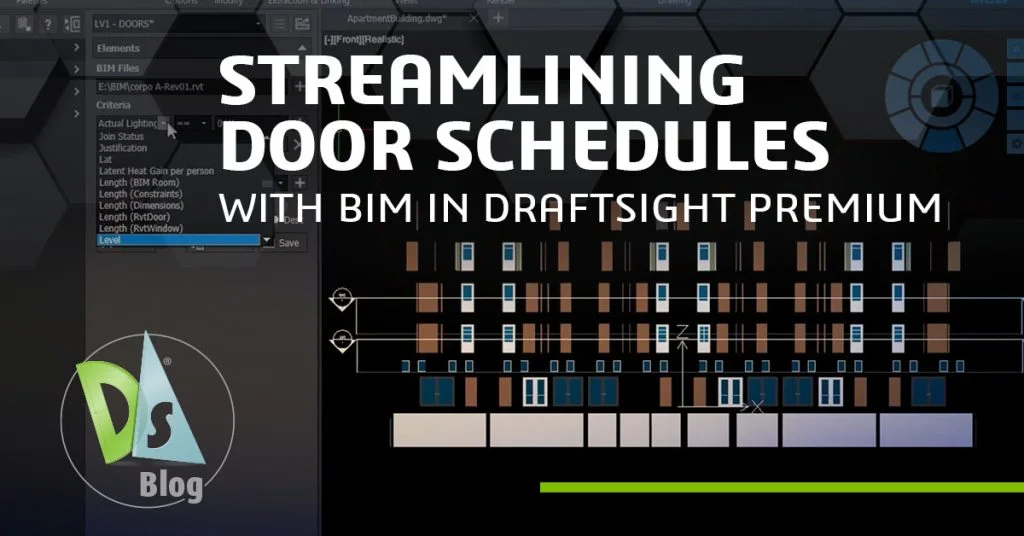 Streamlining Door Schedules with BIM in DraftSight Premium