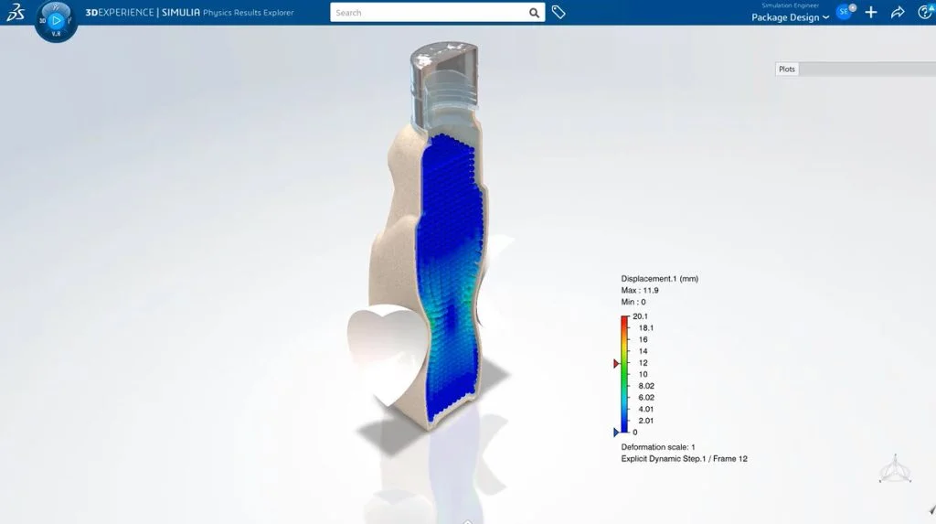 Virtual Packaging Test with SIMULIA software